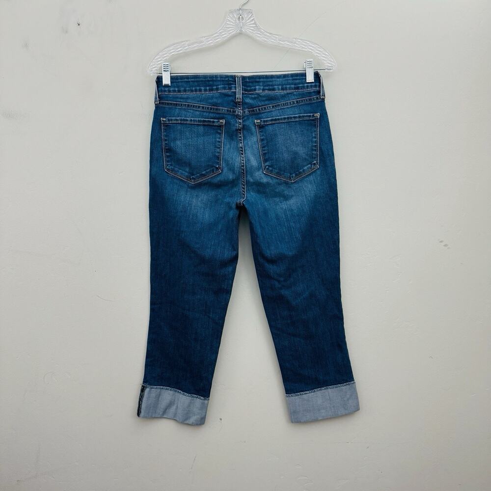 NYDJ Dayla Wide Leg Cuff Capri Jeans Women’s Size 4 - Picture 5 of 8